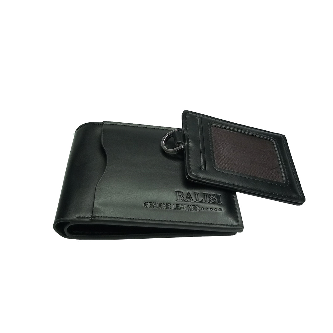 Ultra-Fine PU Leather Wallet with Detachable Card Holder