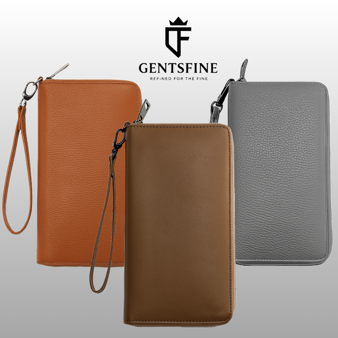 GentsFine Executive Zip Wallet (Free Delivery)
