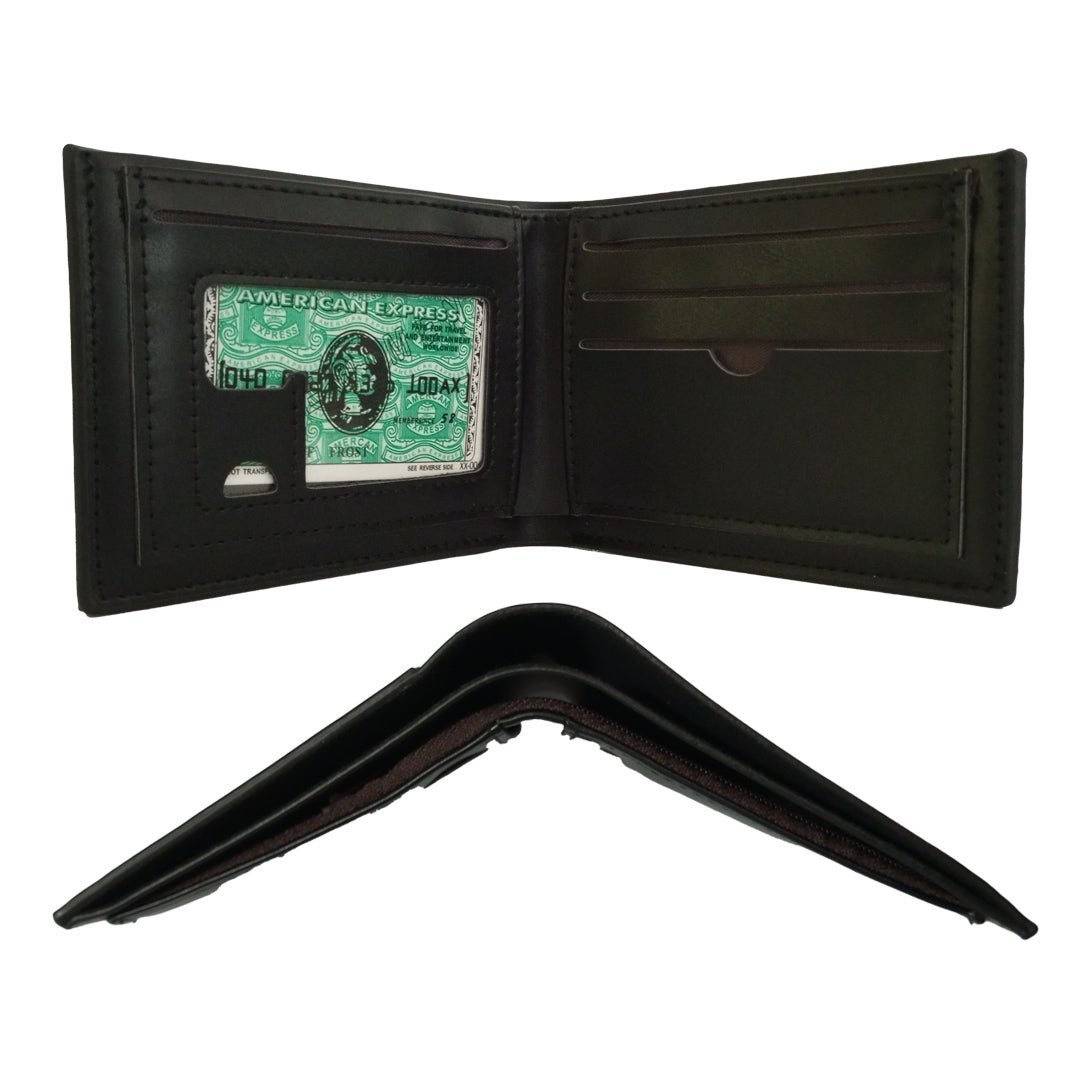 Ultra-Fine PU Leather Wallet with Detachable Card Holder