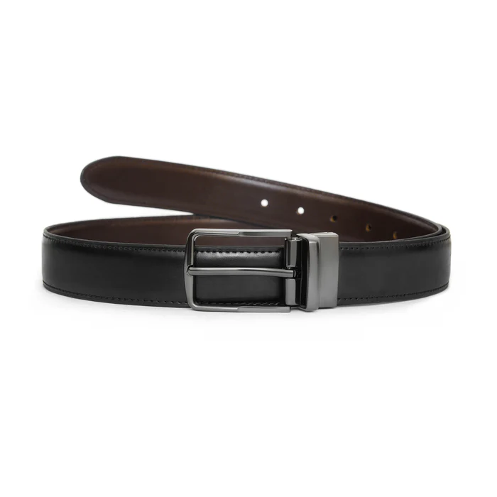 Premium Reversible 2-in-1 Belt β Black & Brown - With Free Delivery