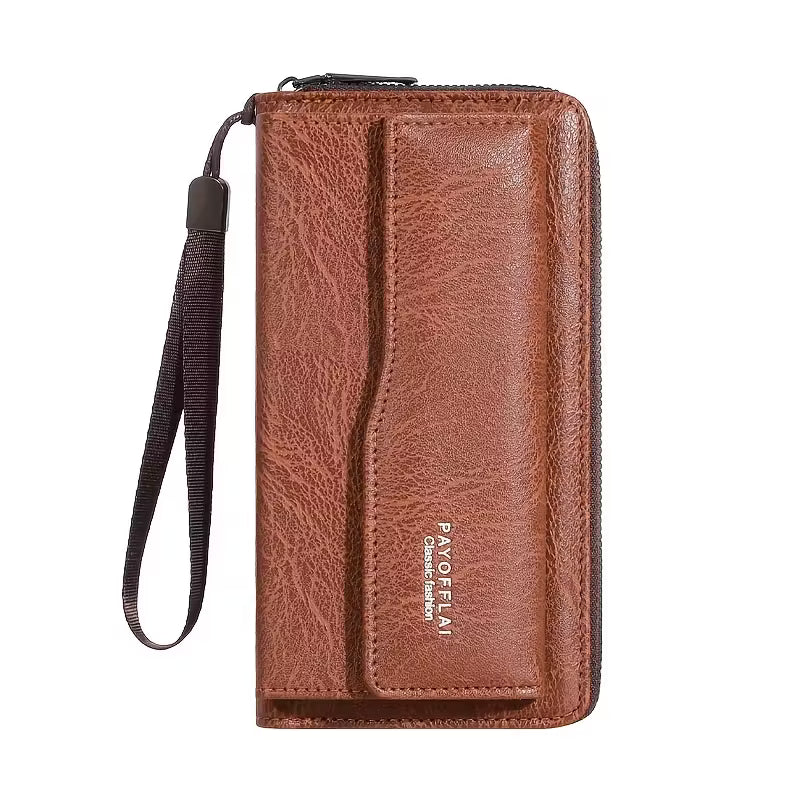 Business Style Long Zipper Wallet – Premium Hand Carry Organizer