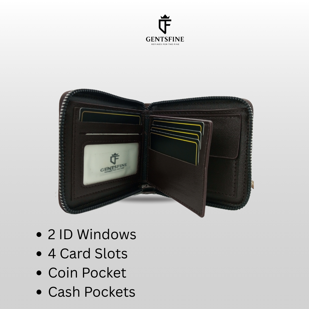 Elite Zipper Wallet – Premium, Compact & Secure