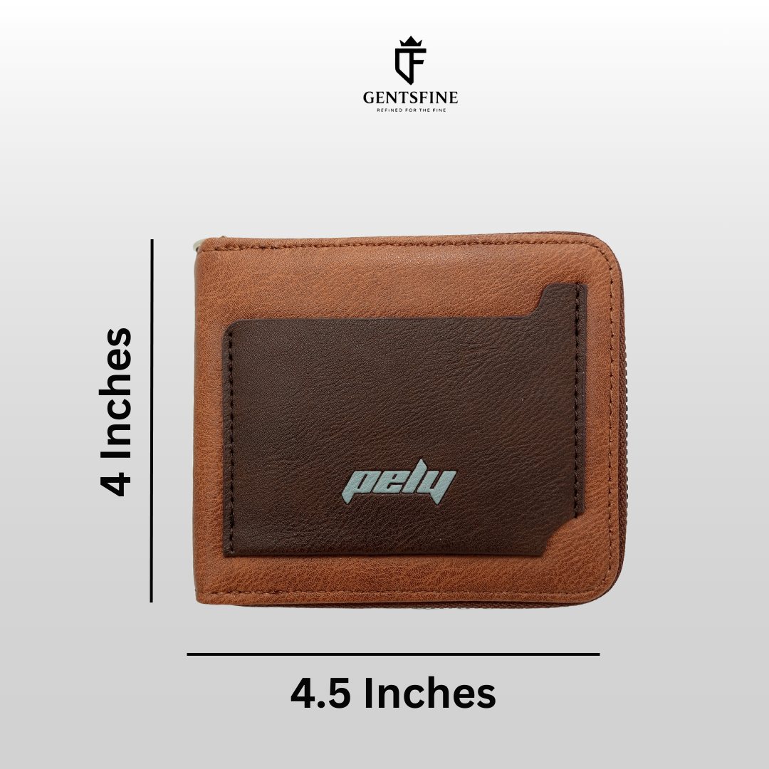 Premium Dual Tone Zip Wallet