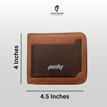 Premium Dual Tone Zip Wallet