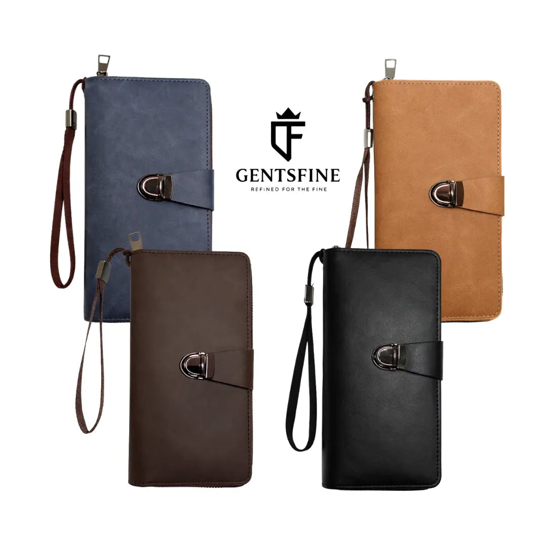 GentsFine Signature Max Wallet – Luxury Unisex Long Wallet