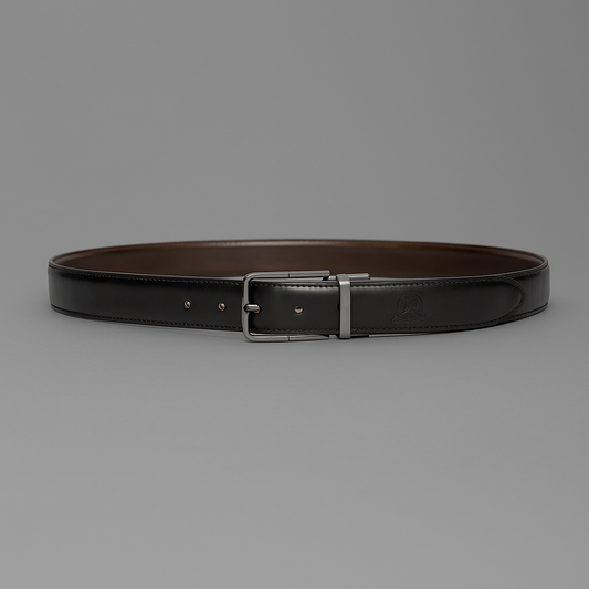 Premium Reversible 2-in-1 Belt – Black & Brown - With Free Delivery