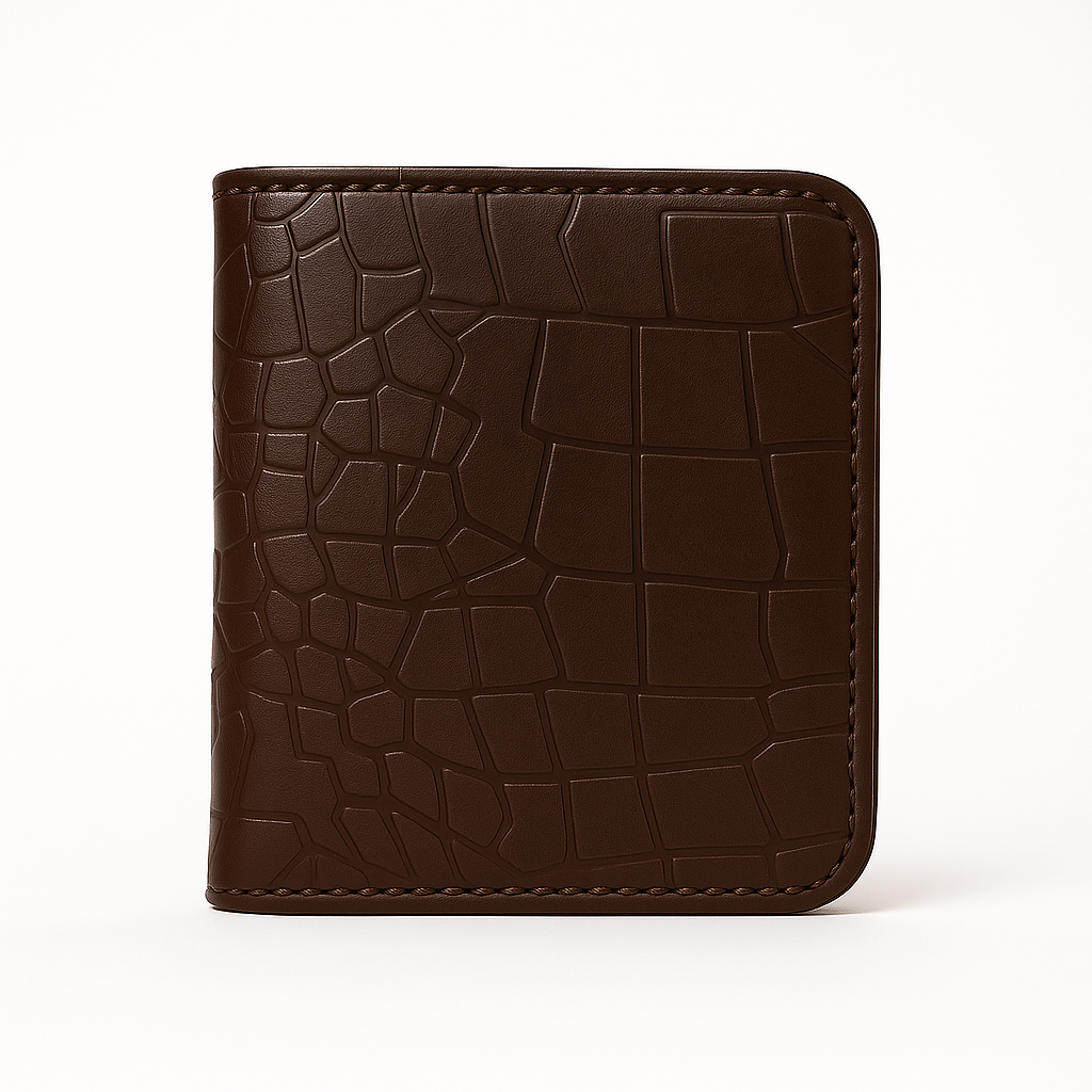 Mini Croc Card Wallet – Slim, Stylish & Durable
