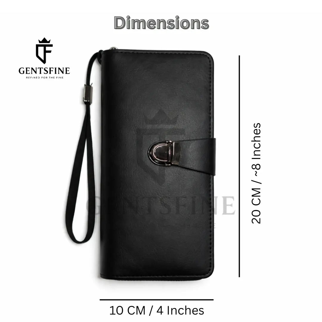 GentsFine Signature Max Wallet – Luxury Unisex Long Wallet