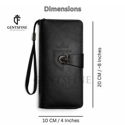 GentsFine Signature Max Wallet – Luxury Unisex Long Wallet