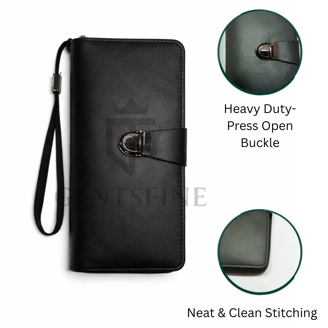 GentsFine Signature Max Wallet – Luxury Unisex Long Wallet