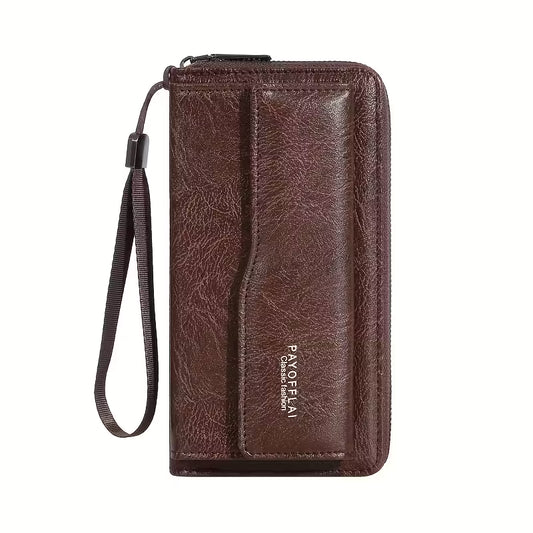 Business Style Long Zipper Wallet – Premium Hand Carry Organizer