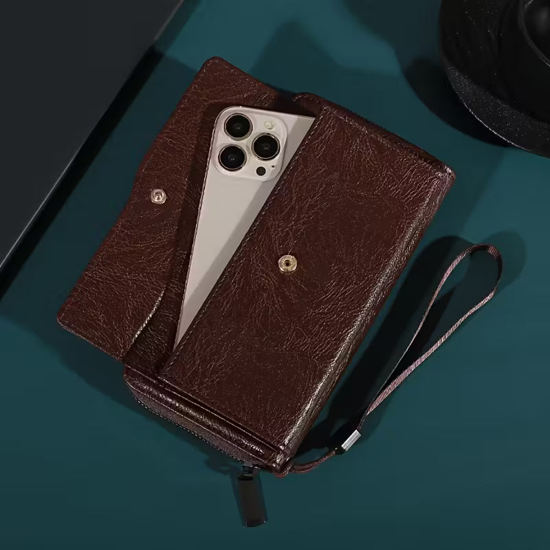 Business Style Long Zipper Wallet – Premium Hand Carry Organizer